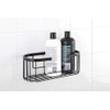 TATAY - Large oval shower basket with front opening. Black