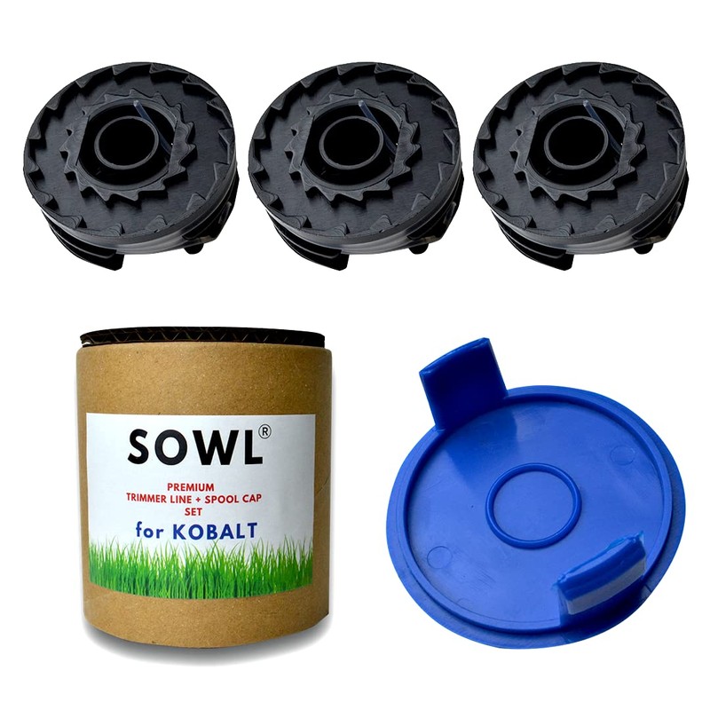3 Trimmer Line + 1 Spool Cap Weed Eater String