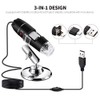 1600X Wired Digital Microscope Portable Handheld Microscope with USB+ USB