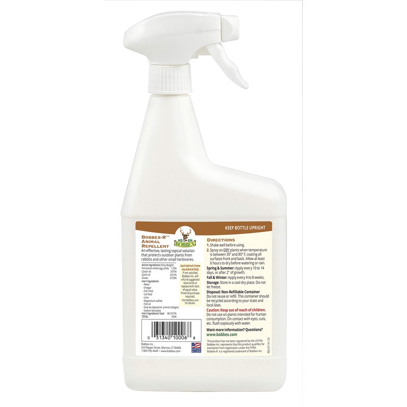 Animal Repellent - Bobbex | Ready-to-Use Outdoor Rabbit, Squirrel, and