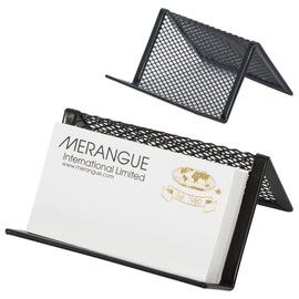Merangue Metal Mesh Business Card Holder (MIL11955-CA)