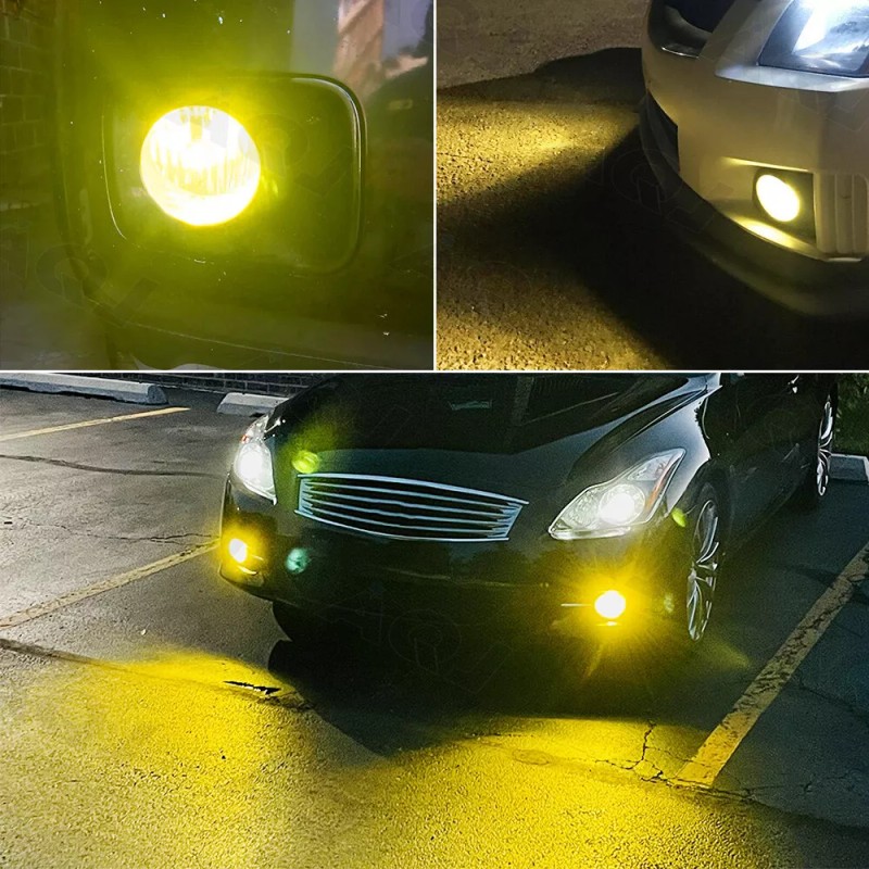 AuureLamp 9006 HB4 LED Fog Light Bulbs 4500K Golden For