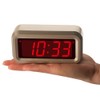 Timegyro Alarm Clock for Bedrooms, LED Digital Clock Battery Operated