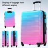 Merax Luggage Sets 3 Piece, Hardside Expandable Suitcase Set with