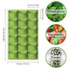 WHATWEARS Hanging Planting Grow Bags, 18 Pockets Hanging Vertical Wall