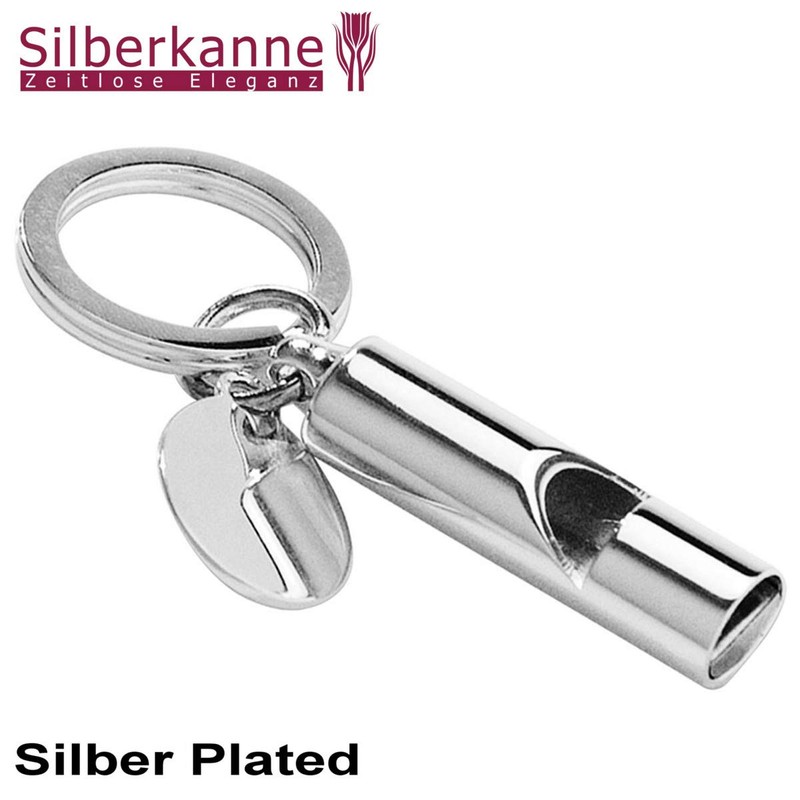 SILBERKANNE Key Ring Whistle 8 x 2 x 1 cm