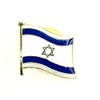 Israeli Flag Metal Enamel Pin Badge, Metal