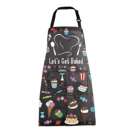 MBMSO Baking Apron Funny Baker Gifts for Bake Lover Kitchen Cooking Apron I Bake People Happy Apron Baking Gifts for Bakers, Baked Apron-b, Standard