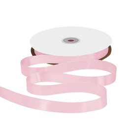 Gliberli Light Pink Satin Ribbon 5/8 inch X 100 Yards Fabric Large Ribbons for Gift Wrapping Bows Bouquet Sewing Craft Home Decor Hair Floral