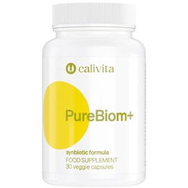 PureBiom+ – Prebiotic and Probiotic for Women & Men – Gut Health Supplement – Immune Support – Digestive Balance – Bloating Relief – All Natural – 30 Vegan Capsules