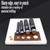 12PCS Leather Hole Punch Leather Punch Tool Heavy Duty Round