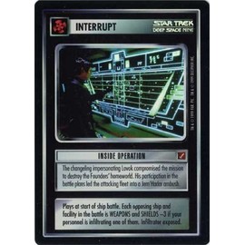 Decipher Star Trek CCG 1E BOG Blaze of Glory FOIL Inside Operation VRF12