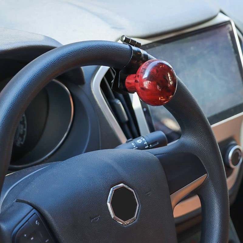 Qicarkey Wood Grain Steering Wheel Spinner Steering Wheel Spinner for