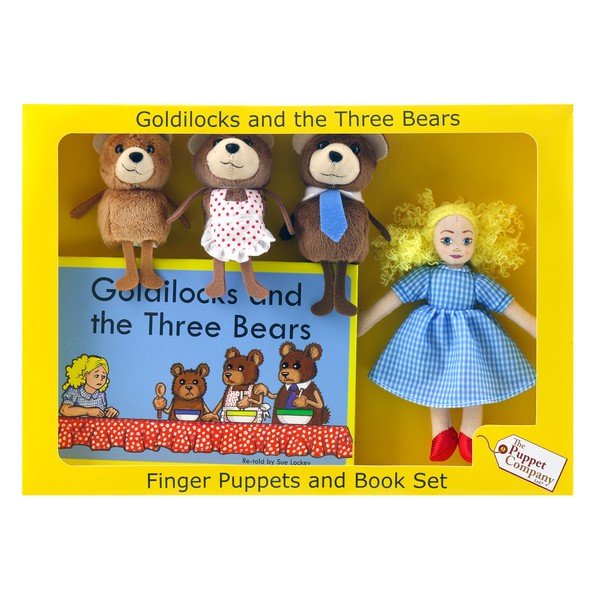 The Puppet Company - Traditional Story Sets - Goldilocks & the Three Bears Finger Puppet Set