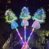 Sparkling Reindeer Antler Christmas Tree Decor Stick Free Size/No.9 10ea