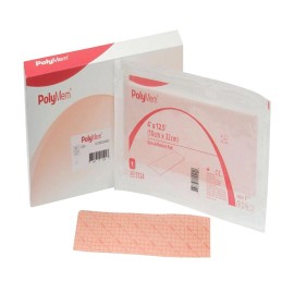 FERRIS Polymem 4" x 12.5"  Non-Adhesive PolyMeric Membrane Dressing CA of 12