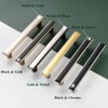 BEROSSA Black and Nickel Cabinet Pulls Matte Black and Brushed