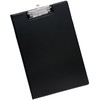 5 Star Fold-over Clipboard with Front Pocket Foolscap Black