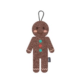 Vigar Gingerbread Man Scrubber Sponge – 3 Pack, Seasonal Design, Ergonomic Shape, Versatile Use, Durable and Robust, Eco-Conscious Materials, Ideal for Kitchen Cleaning