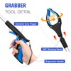 6-Pack 32inch Upgrade Foldable Grabber Reacher Tool, Reacher Grabber Pickup