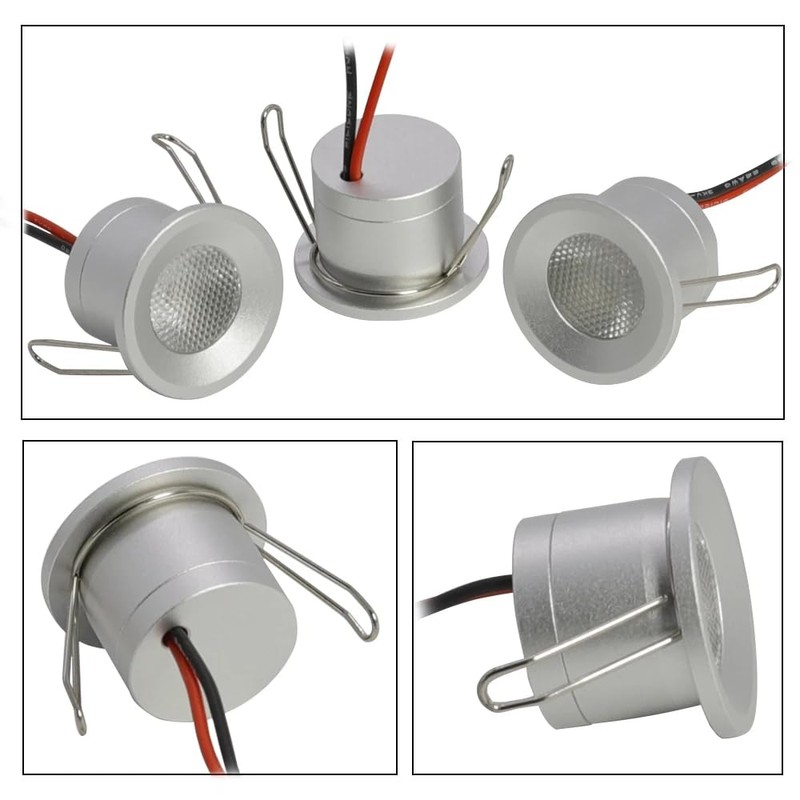 kpslucerna Small LED Spotlight, 6 Pack 12V 2W Spot LED