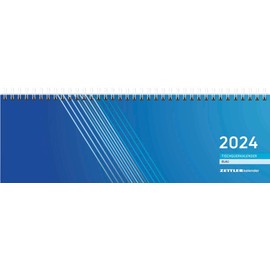 Table Landscape Calendar Blue 2024 32 x 10.5