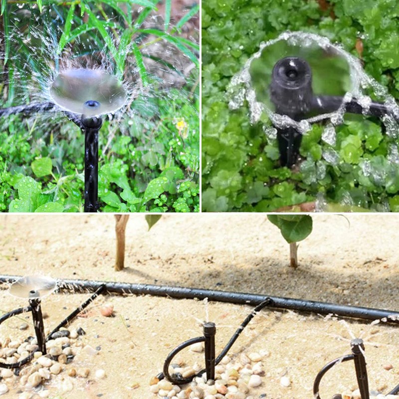 Topiverse 50 Pcs Drip Irrigation Emitters, Adjustable Flow 0-20 GPH