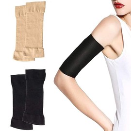 2 Paar Arm-Shaper, Elastische Kompressions-Armformer, Sport-Armformer für Frauen und Mädchen