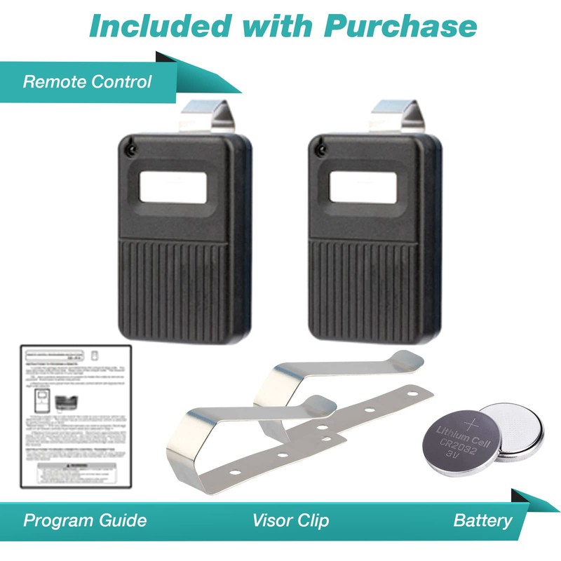 2 Garage Door Remotes for Linear Delta 3 (DT DTA