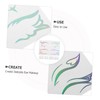 OATIPHO 5 Sheets Waterproof Holographic Eye Stickers 3D Gradient Eyeliner