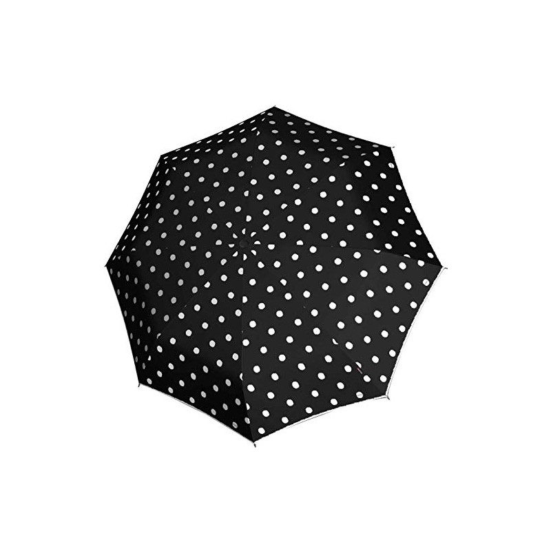 Knirps T.200 Duomatic Dot Art Pocket Umbrella Black