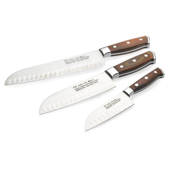 Concord Sushi Pro Line 3-Piece Santoku Knife Set