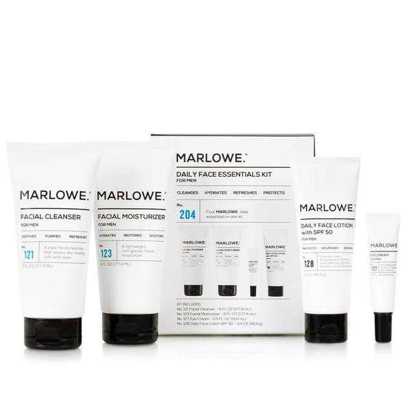 MARLOWE. Mens Skin Care Set, No. 204 Daily Essential Face
