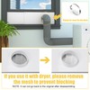 Powrocket Dryer Vent Window Kit for 4in Dryer Vent Hose,