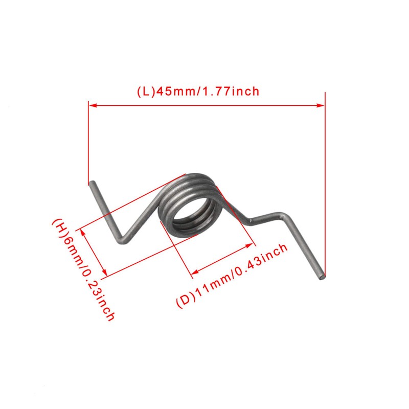 Bstinay DA81-01345B Spiral Metal Refrigerator Spring Clockwise Wound Door Pack
