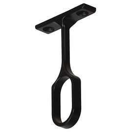 Center Support for Oval Closet Rod - Matte Black