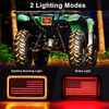 MOVOTOR ATV Tail Light with DRL US Flag Design Brake