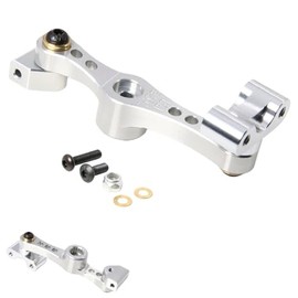 GTBRacing 1/5 RC Car LOSI 5IVE-T Metal CNC Aluminium 7075-T6 Throttle Servo Arm wtih 2 Bearing 5T Upgrade Parts (15T 7075 Silver)
