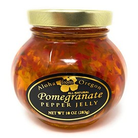 Aloha From Oregon Pepper Jelly Preserves, 10 Ounce Jar (Pomegranate, 10 Ounce)