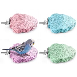 4 PCS Bird Beak Grinding Stone, Bird Perches for Cage, Parrot Perch Stand