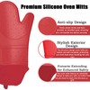 Oven Mitts with Heat-Resistant Hot Pads and Five Silicone Spatulas