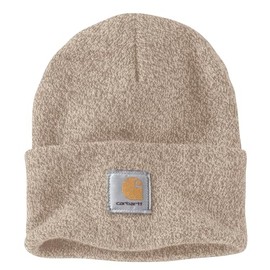 Carhartt Men's Knit Cuffed Beanie, Flaxseed/Oat Milk Marl