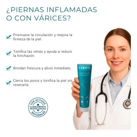 Gel Refrescante Antiinflamatorio Para Piernas Varicyl 220 Ml Mentol
