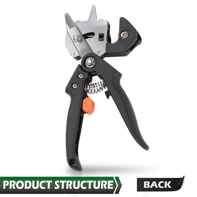 GRAND ORANGE Garden Tree Grafting Knife Pruning Pruner Shears Snip