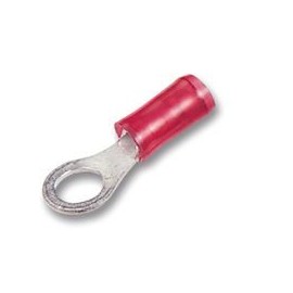 Crimp Clamp Ring PIDG M5 Red PK50 | Terminals Crimp Ring Tongue Connector 50 Pack - 130008