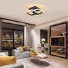 Osairous LED Ceiling Light Black, Modern Ceiling Light Square 2135