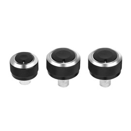 Car Air Conditioning Switch Fydun Pack of 3 Aluminium Control Knob Air Conditioning Switch for 5 MK5 2005-2009