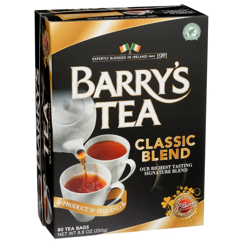Barry's Tea Bags, Classic Blend, 80 Count, 8.8 Oz, (00102506)