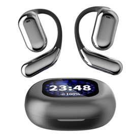 AI Translation Earbuds,Real Time Translator,Supports 144 Languages & Dialects, LCD Touchscreen for Smart Control, Compatible with iOS & Android,Perfect for Travel,Business, International Communication