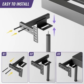 CCJH Adjustable Bed Headboard Wall Mounting Brackets,Footb